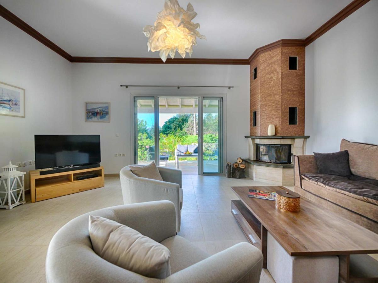 Villa Afionas - 3 Minutes From The Beach With Heated Eco-Pool And Sunset View 외부 사진