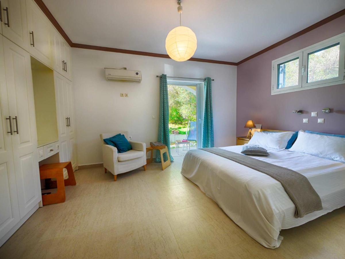 Villa Afionas - 3 Minutes From The Beach With Heated Eco-Pool And Sunset View 외부 사진