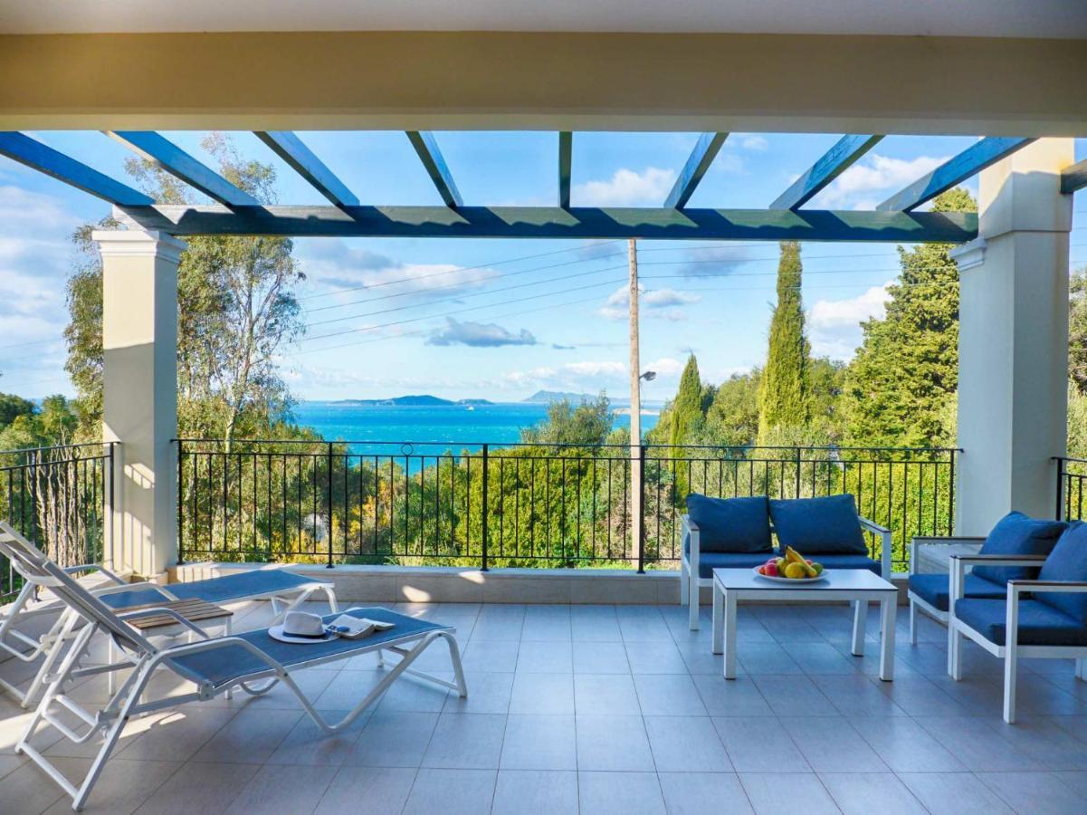 Villa Afionas - 3 Minutes From The Beach With Heated Eco-Pool And Sunset View 외부 사진