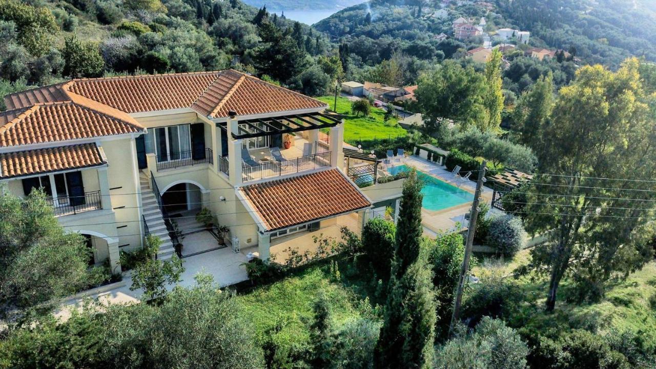 Villa Afionas - 3 Minutes From The Beach With Heated Eco-Pool And Sunset View 외부 사진