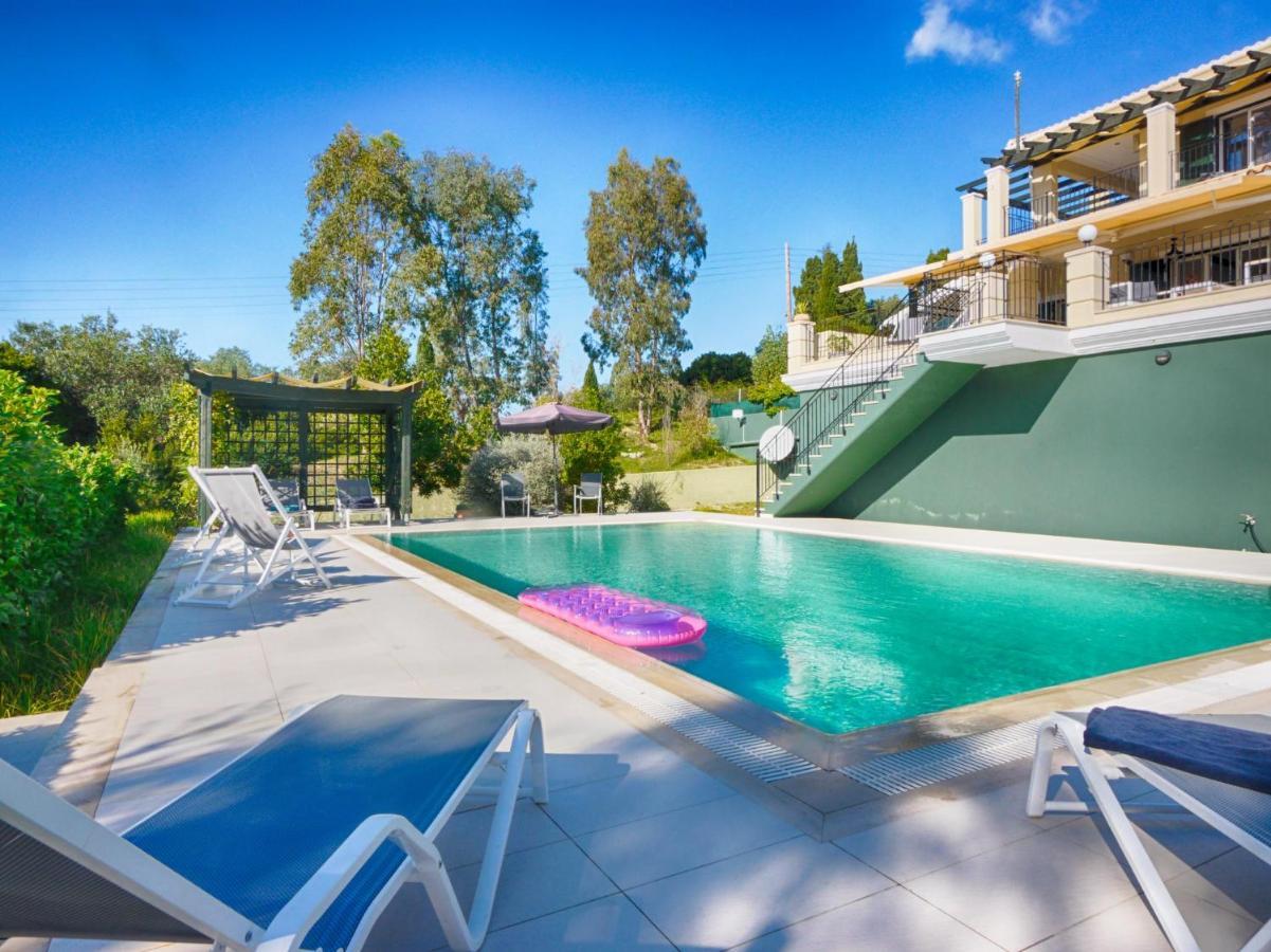 Villa Afionas - 3 Minutes From The Beach With Heated Eco-Pool And Sunset View 외부 사진